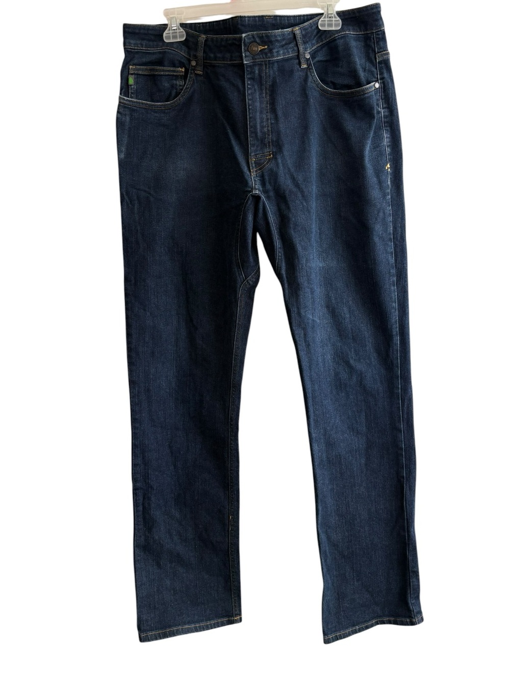 Stio Men’s Size 38‎ Long Dark Wash Straight Leg Jeans Western Outdoor Travel